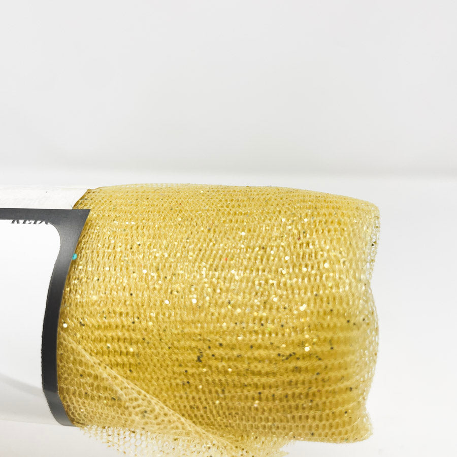 Polymesh Glitter Gold Ribbon