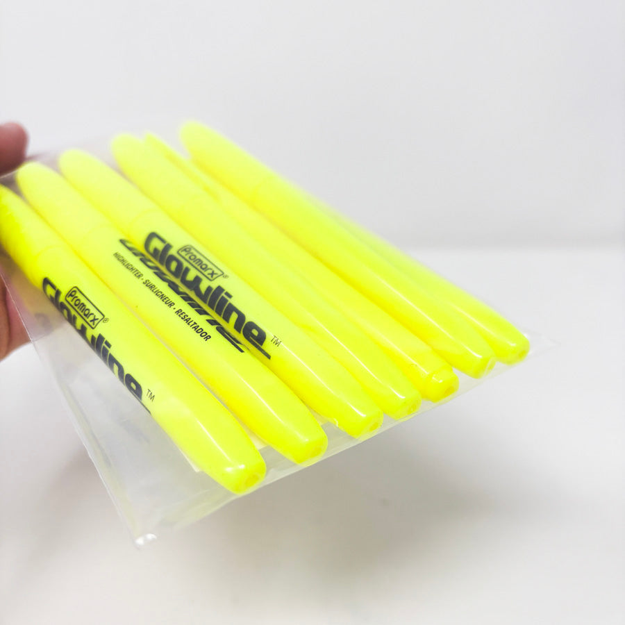 7 pc Promarx Glowline Highlighters - Asst or Yellow