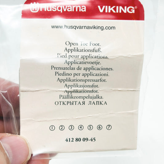Husqvarna Viking Open Toe Foot (412 80 09-45)