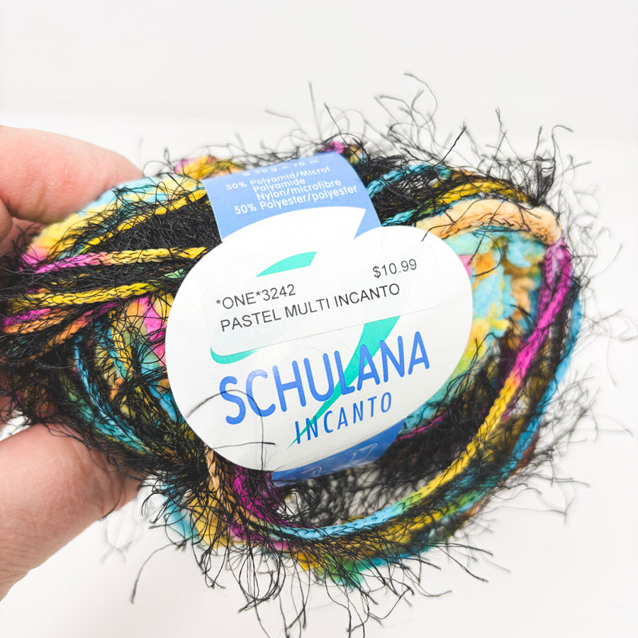 Shulana Incanto Eyelash Yarn - Pastel Multi (1)