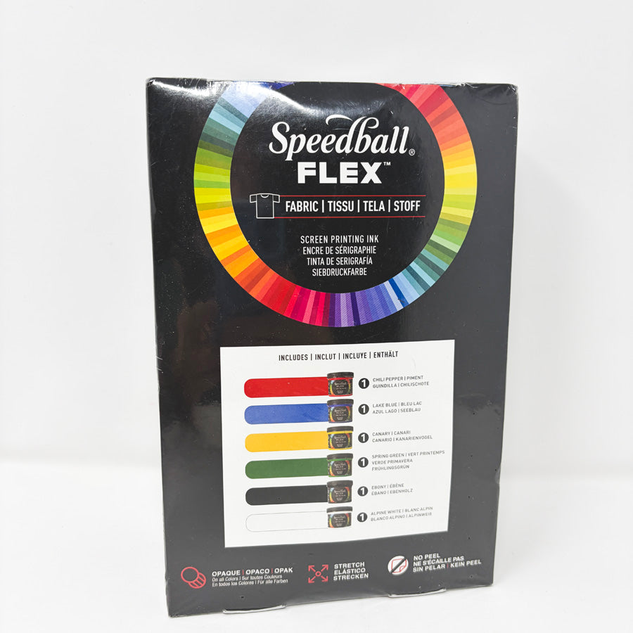 Speedball Flex Fabric Screen Printing Ink – Set of 6