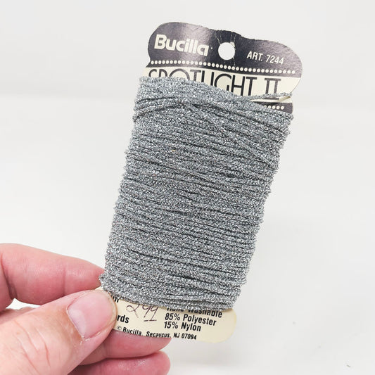 Bucilla Spotlight II Silver Sparkle Needlepoint Floss