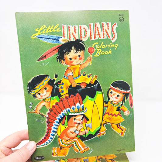 Vintage Whitman Little Indians Coloring Book
