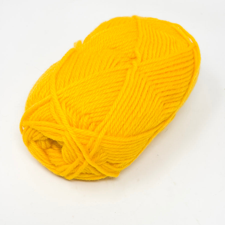 Unmarked Deep Yellow Wool Yarn