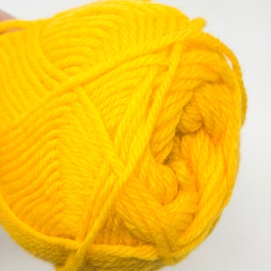 Unmarked Deep Yellow Wool Yarn
