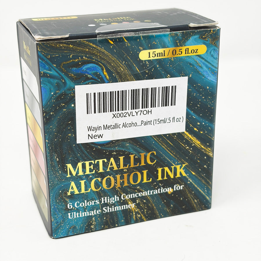 Wayin Metallic Alcohol Ink Set of 6 - For Resin