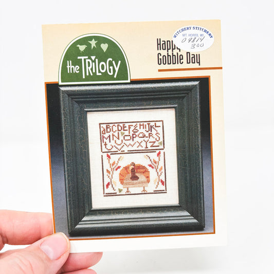 The Trilogy Happy Gobble Day Cross Stitch Pattern Leaflet