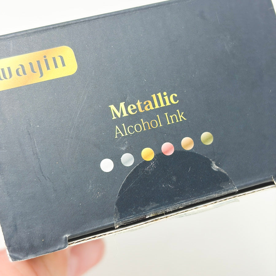 Wayin Metallic Alcohol Ink Set of 6 - For Resin