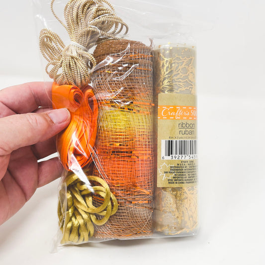 Bundle of Gold Ribbon Remnants