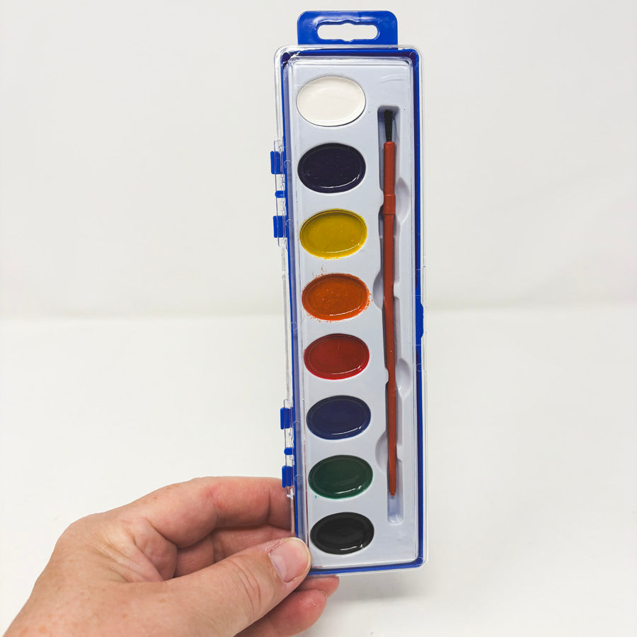 Simple 8 Pan Watercolor Tray