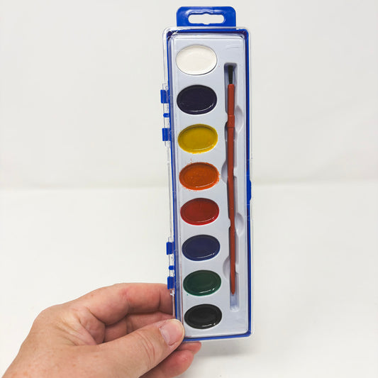Simple 8 Pan Watercolor Tray