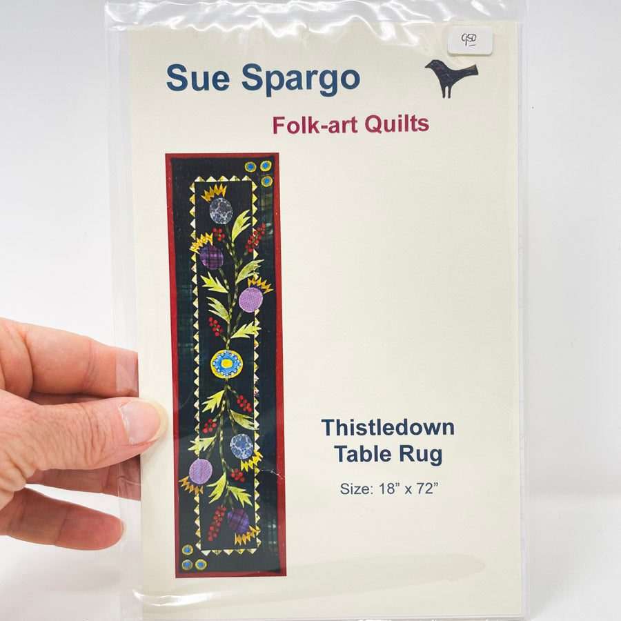 Thistledown Table Rug Quilt Pattern by Sue Spargo