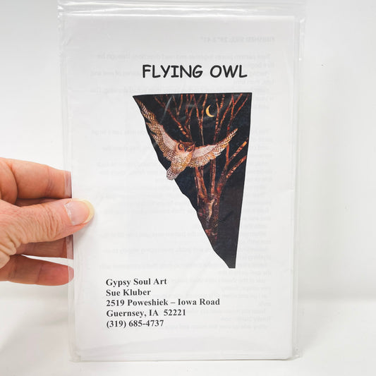 Flying Owl Pattern by Sue Kluber