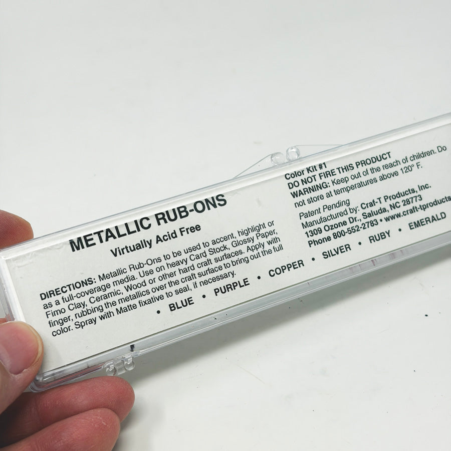 Craf-T Products Metallic Rub-On Paint Palette
