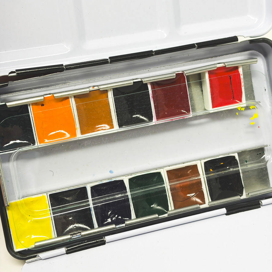 Artspaze Travel Tin Watercolor 12 pc Set