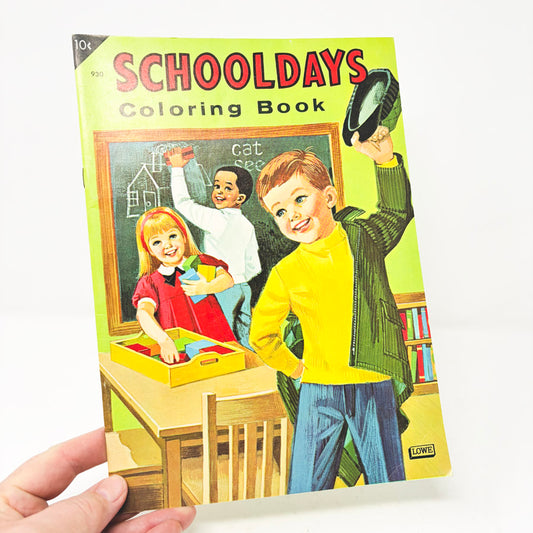 Vintage Lowe School Days Coloring Book