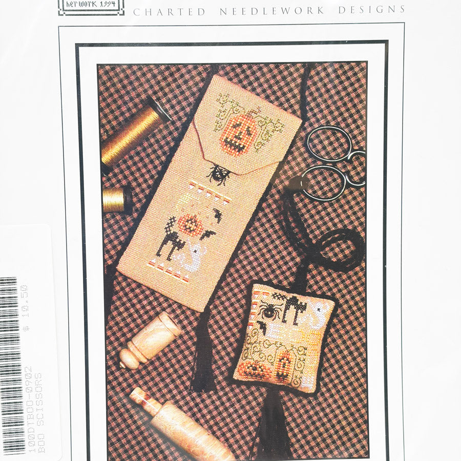 Boo! Scissors Keeper & Purse with Beads – The Drawn Thread Cross Stitch Pattern