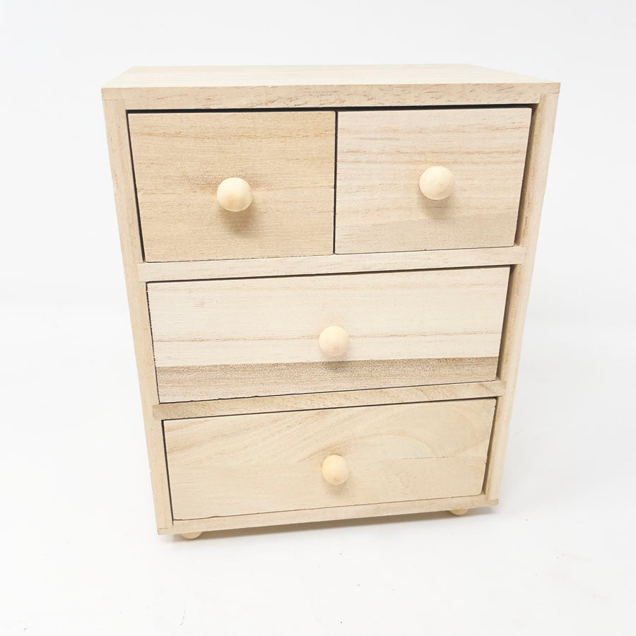 ArtMinds Wooden 4 Drawer Box