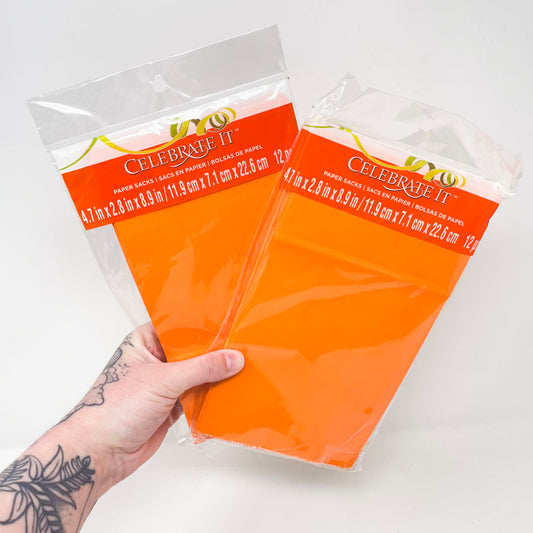 Celebrate It Orange Paper Sacks (1)
