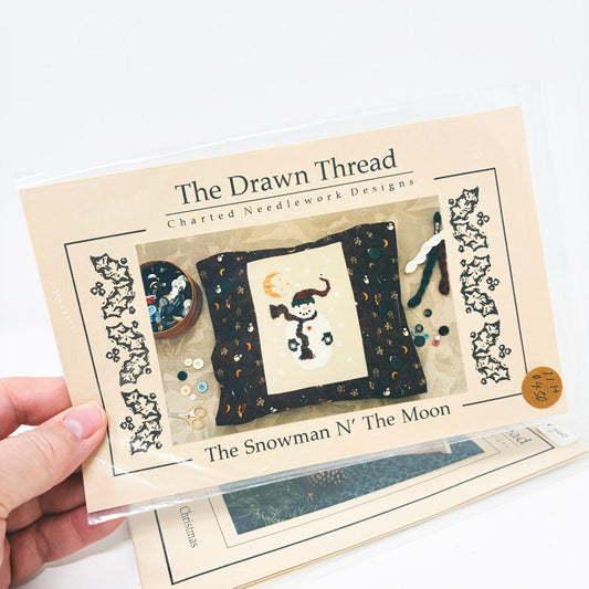 The Snowman N' The Moon – The Drawn Thread Cross Stitch Pattern