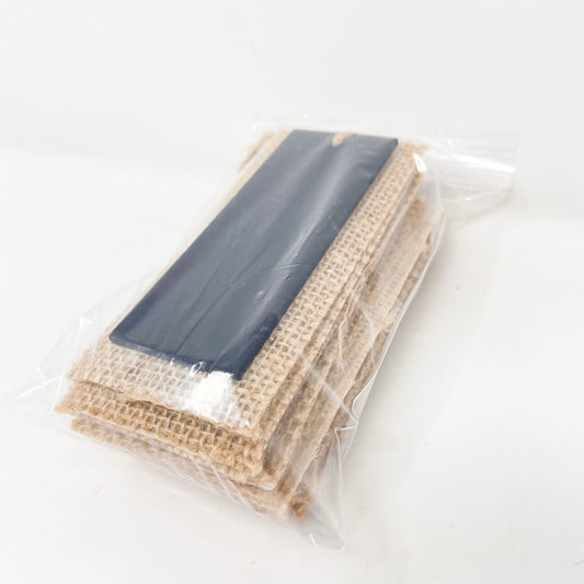 Burlap Chalk Board Tags