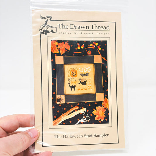 The Halloween Spot Sampler with Buttons – The Drawn Thread Cross Stitch Pattern