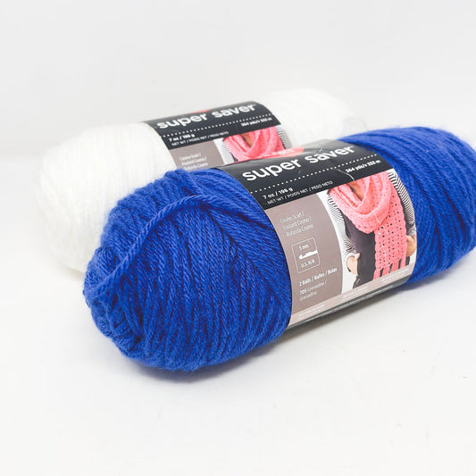 7 oz Red Heart Super Saver Yarn - Royal