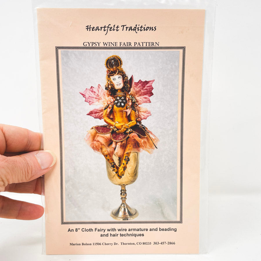 Gypsy Wine Fair Cloth Doll Pattern by Heartfelt Traditions