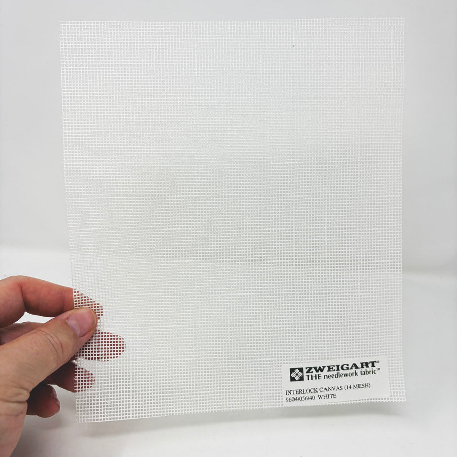 14 Mesh Zweigart White Interlock Canvas