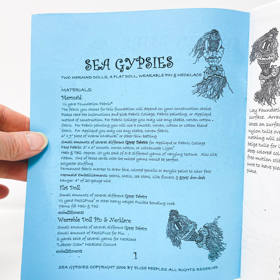 Sea Gypsies Cloth Doll Pattern by Lisi Peeples