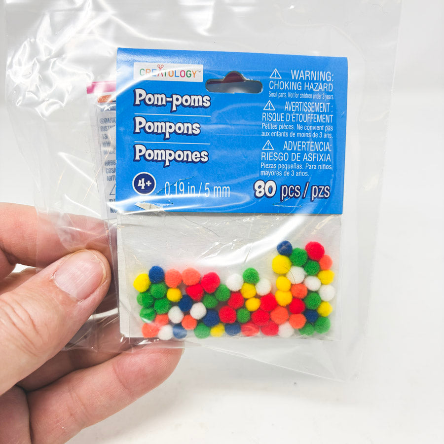 Two Bags of Mini Pom Poms