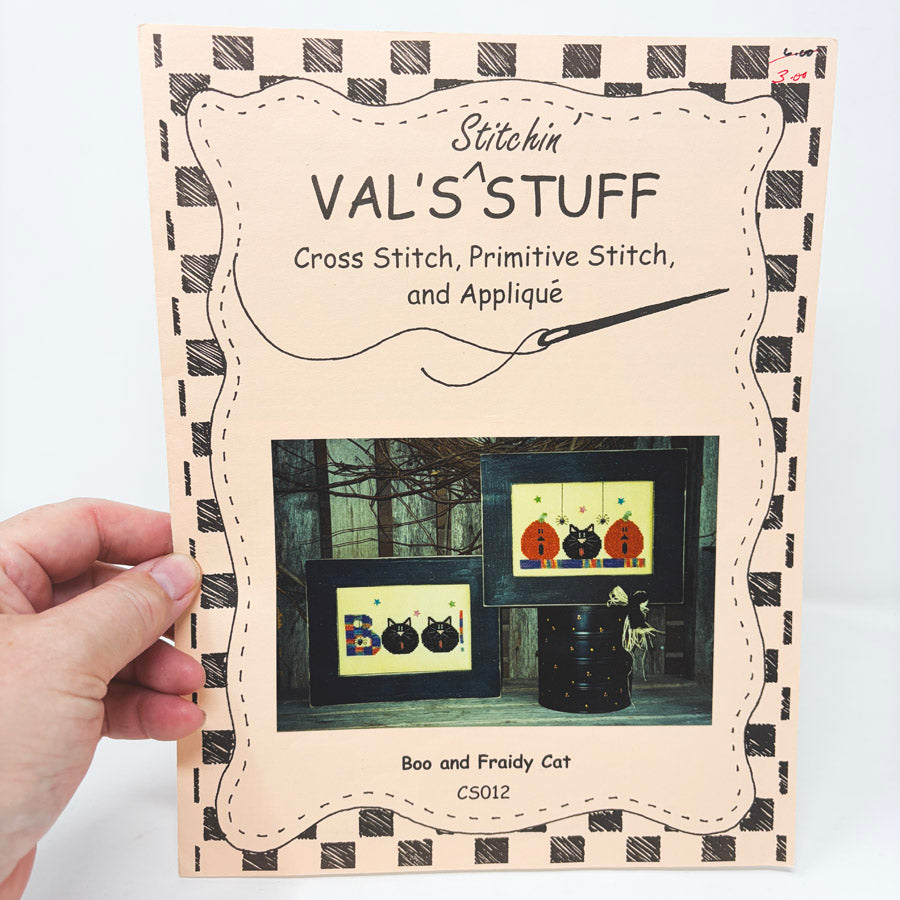 Val's Stitchin' Stuff Boo & Fraidy Cat Pattern