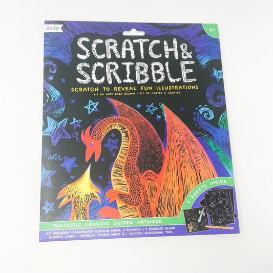 Scratch and Scribble: Fantastic Dragons by OOLY