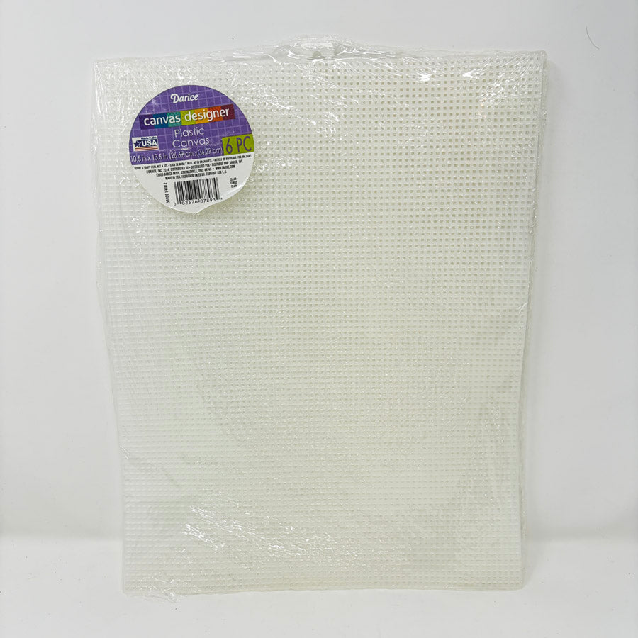 Darice Plastic Canvas 10-1/2" x 13-1/2" - Pack of 6