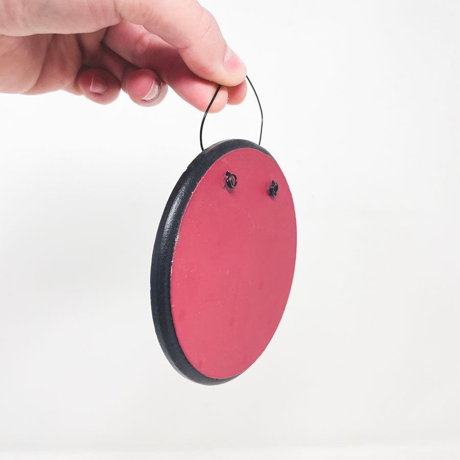 Small Red & Black Plaque (1)