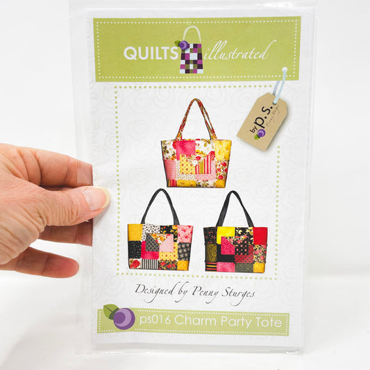 Charm Party Tote Sewing Pattern by Quilts Illustrated