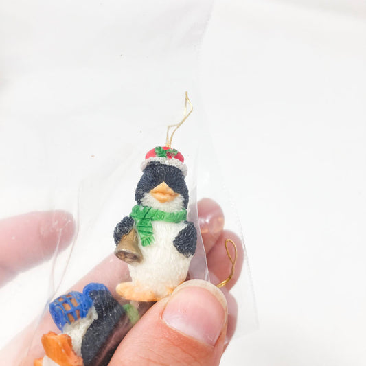 Two Miniature Penguin Ornaments