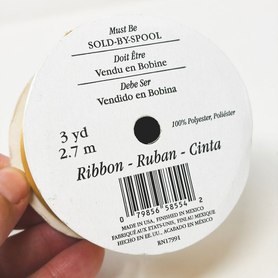 1-1/2" and 3 Yds Gold Ribbon