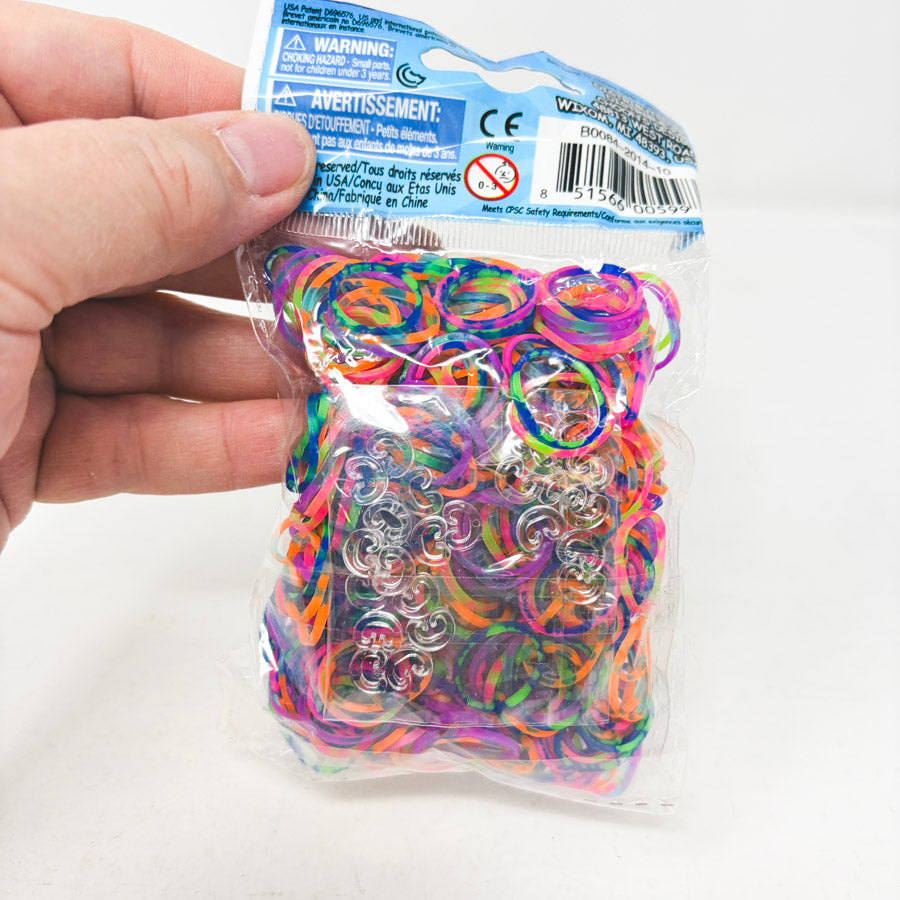 Multicolor Rainbow Loom Band Pack