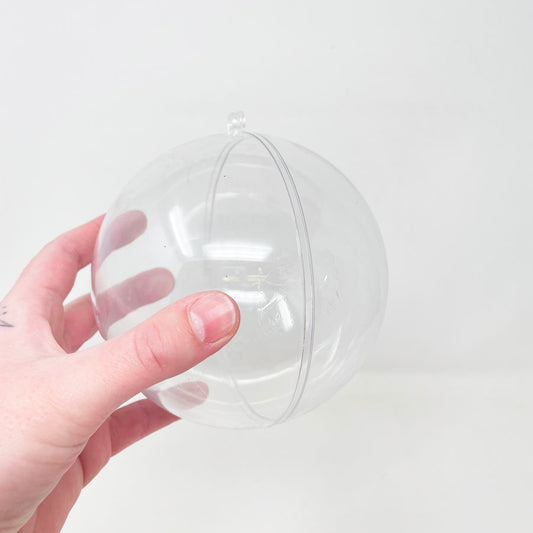 Clear Plastic Ball Ornament
