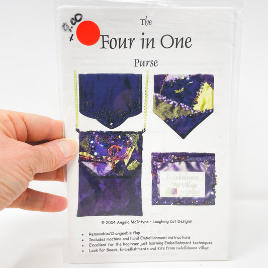 The Four in One Purse Sewing Pattern by Laughing Cat Designs