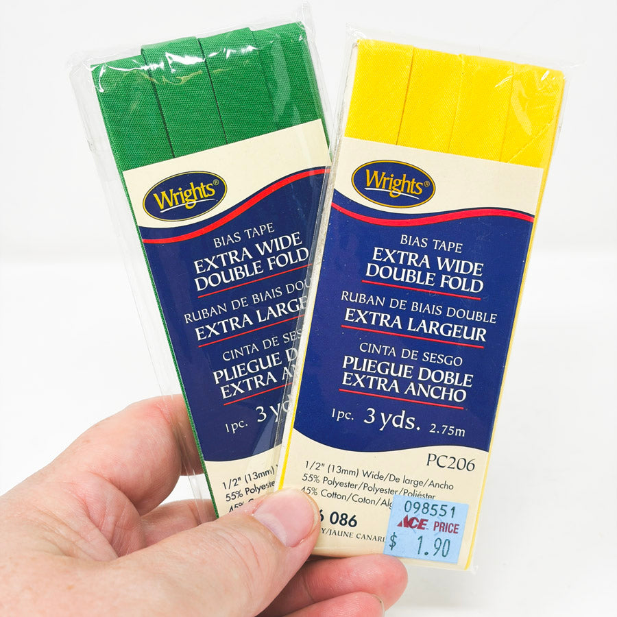 Wrights Extra Wide Double Fold Bias Tape - Pick a Color (1)