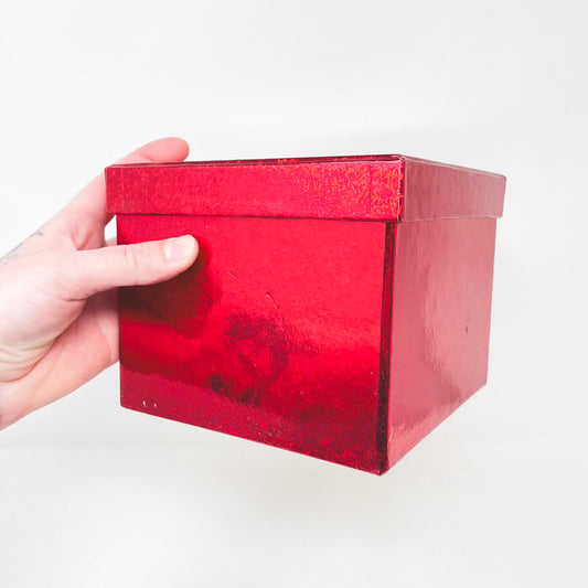 Red Foil Box 6 x 6 x 4