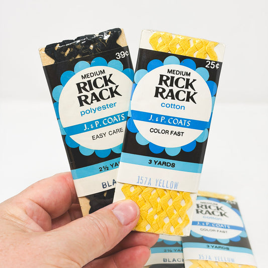 J.P. Coats Medium Rick Rack - Pick a Color (1)