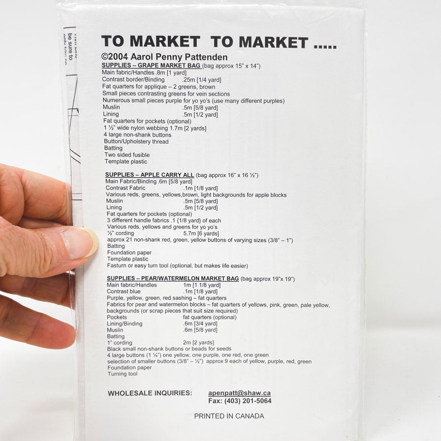 To Market to Market Sewing Pattern by Aarol's Studio Designs