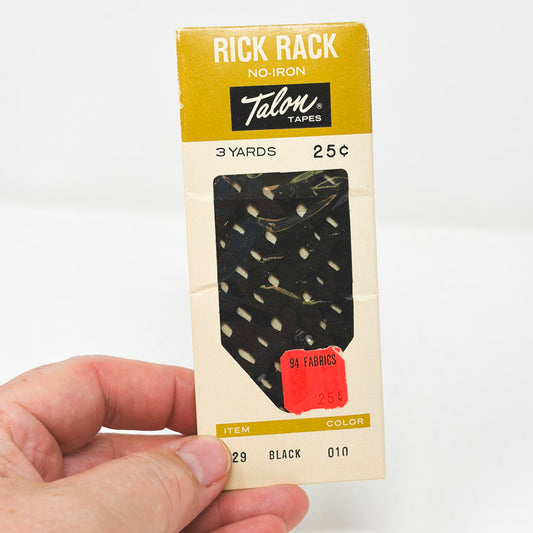 Talon Tapes Rick Rack - Black