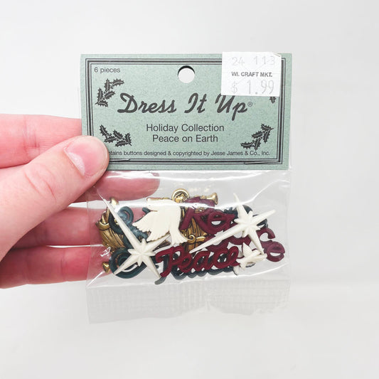 Dress It Up Peace On Earth Embellishments