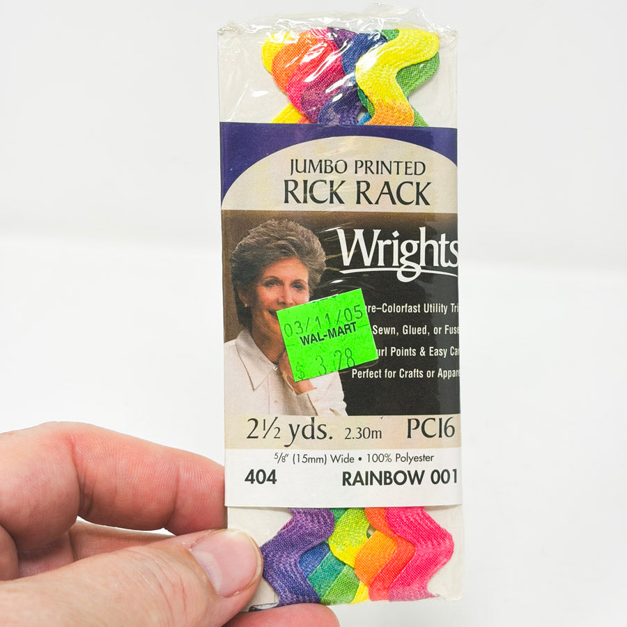 Wrights Jumbo Rainbow Printed Rick Rack