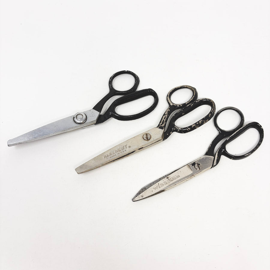 Dress or Pinking Black Handle Sewing Shears