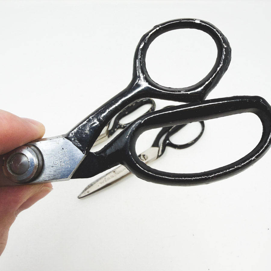 Dress or Pinking Black Handle Sewing Shears